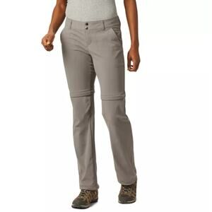 COLUMBIA Saturday Trail II Stretch Convertible Hiking Pants City Grey Sz 10Short